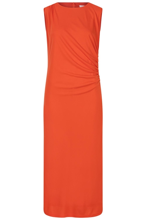 EsQualo dress long slv/lss gathering